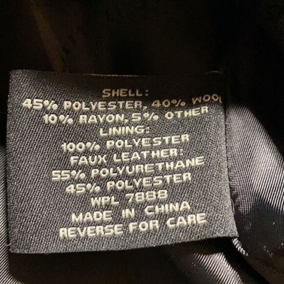 Miss Sixty Wool Blend Double Breasted Belted Pea Coat Grey Tweed Small EUC - Picture 15 of 16